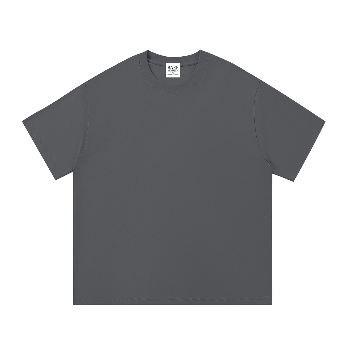 On Repeat Oversized Tee in dark gray