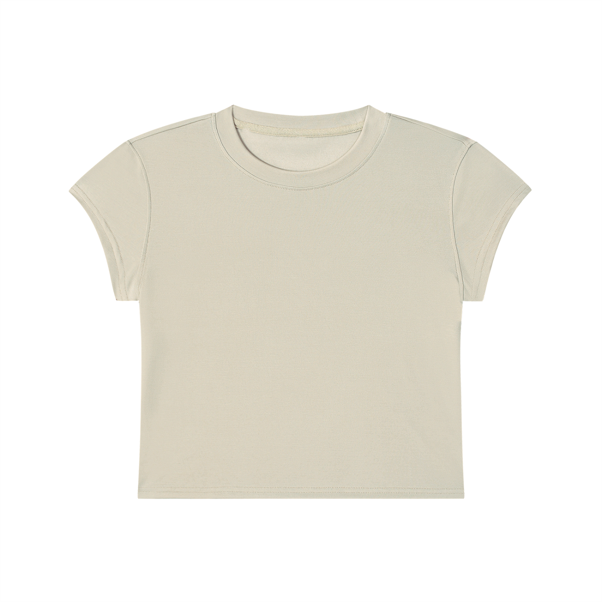 Short Notice Cropped Tee in apricot