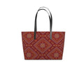 Mor Bandhani leather Tote
