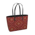 Mor Bandhani tote, angled view from the other side