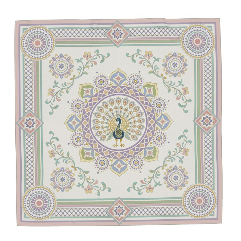Ornamental Mor Silk Twill Scarf