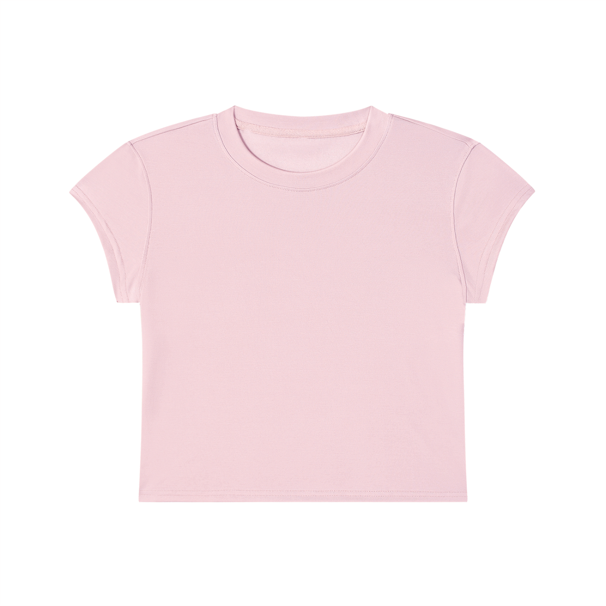 Short Notice Cropped Tee in pink