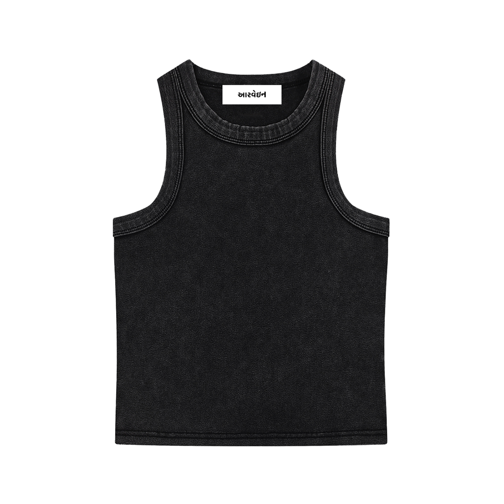 Mor Bandhani Snow Washed Tank