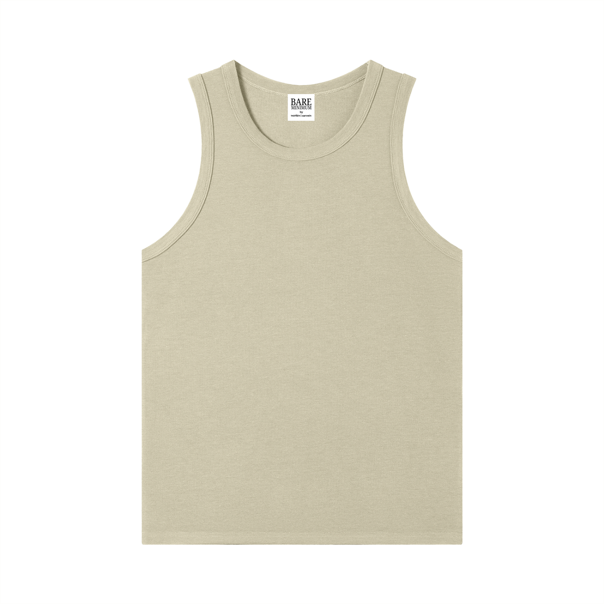 Good Form Ribbed Tank in khaki