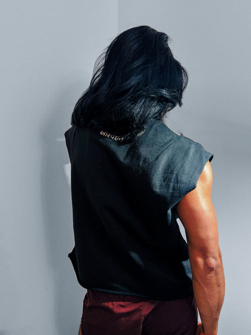 Embroidered Mor  Boxy Tank