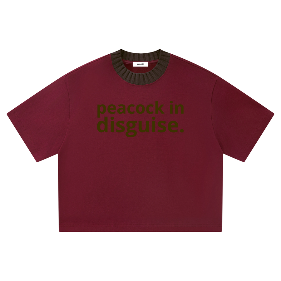Peacock in Disguise Heavyweight Boxy Tee